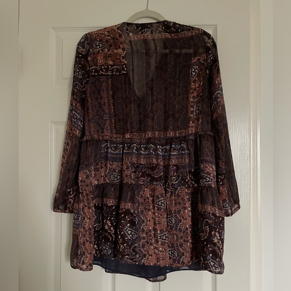 Zara boho long top/dress with long sleeves - Picture 2 of 5